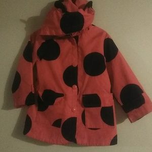 Pink and Black Raincoat